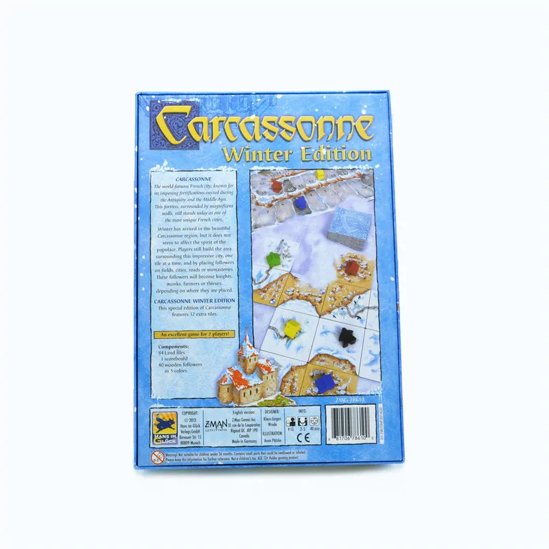 Kaarten Game Carcassonne Bordspel Versie Winter|Kaartspellen|