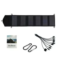Panneau solaire pliable 60W 80W 100W, chargeur de batterie portable USB 5V pour téléphone, camping en plein air, banque d'alimentation étanche 1
