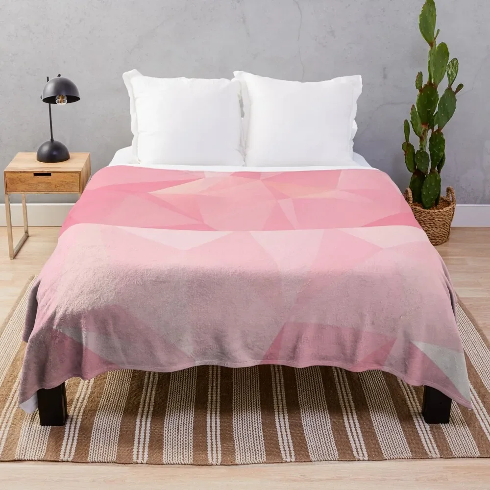 

Pink triangle Throw Blanket fluffy blanket blankets for winter