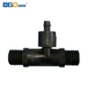 1/4" Plastic Venturi Injector with valve for mixing gas and liquid Injector BSP thread PVDF Venturi tube ozone proof KH-A12057 2