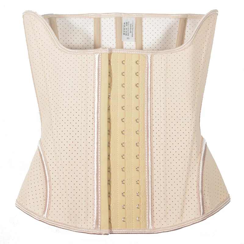 Women's Breathable Latex Waist Trainer 15 Steel Boned Underbust Corset and Bustier Cinchers Fajas Body Shaperwear