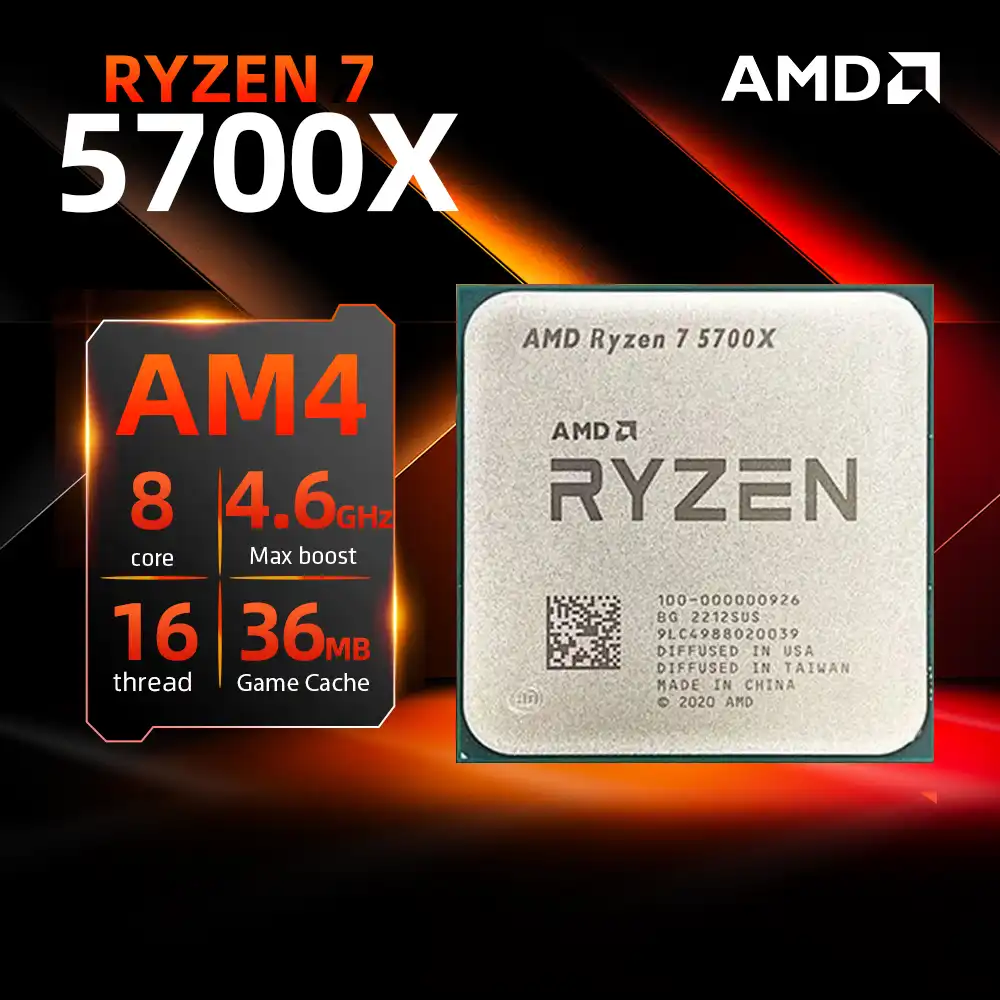 AMD RYZEN™ 7 5700X 100% Brand New CPU Gaming Processor 8-Core 16