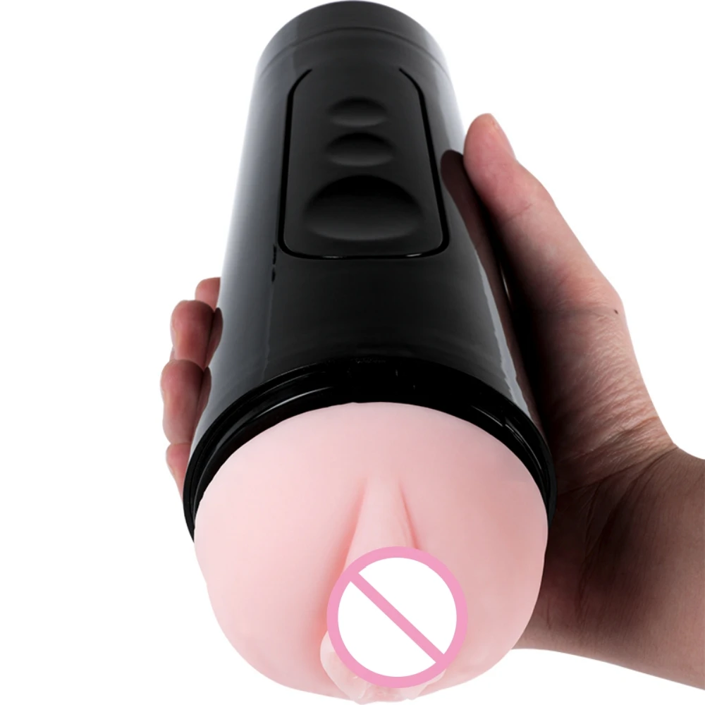 Realistic Pussy Male Sex Toys Masturbator for Men Blowjob Vacuum Soft Massager Masturbation Cup Adult Penis Trainer for Adults