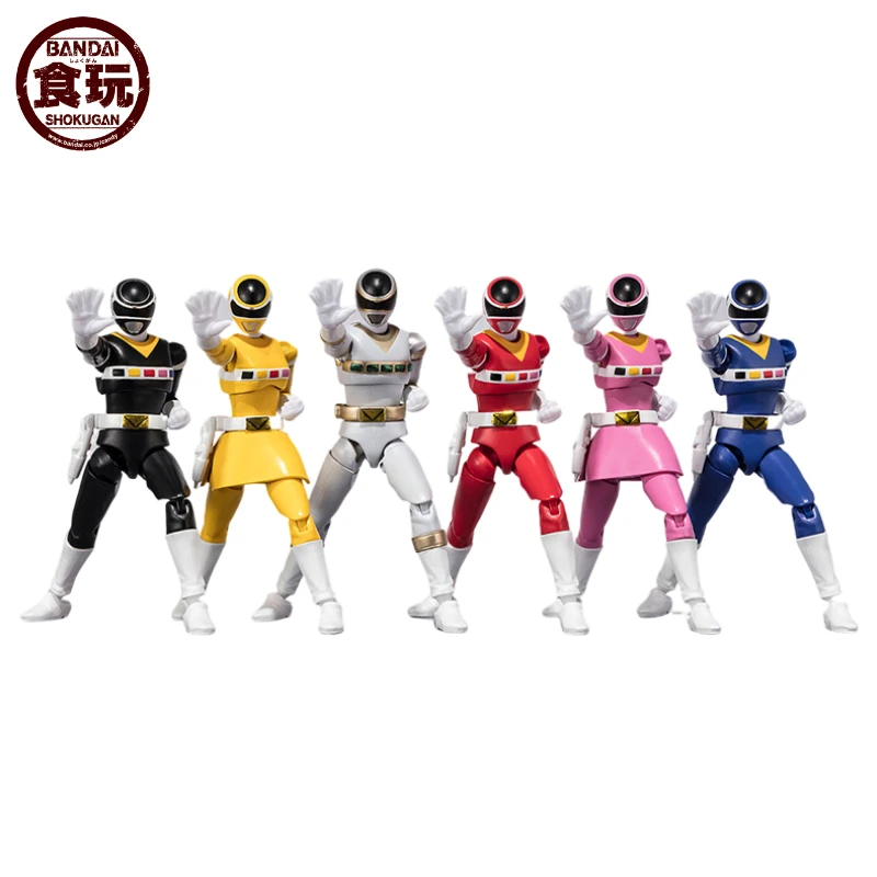 

В наличии Bandai SHODO SUPER Denji Sentai Megaranger аниме экшн-фигурка игрушка подарок Коллекционная модель хобби