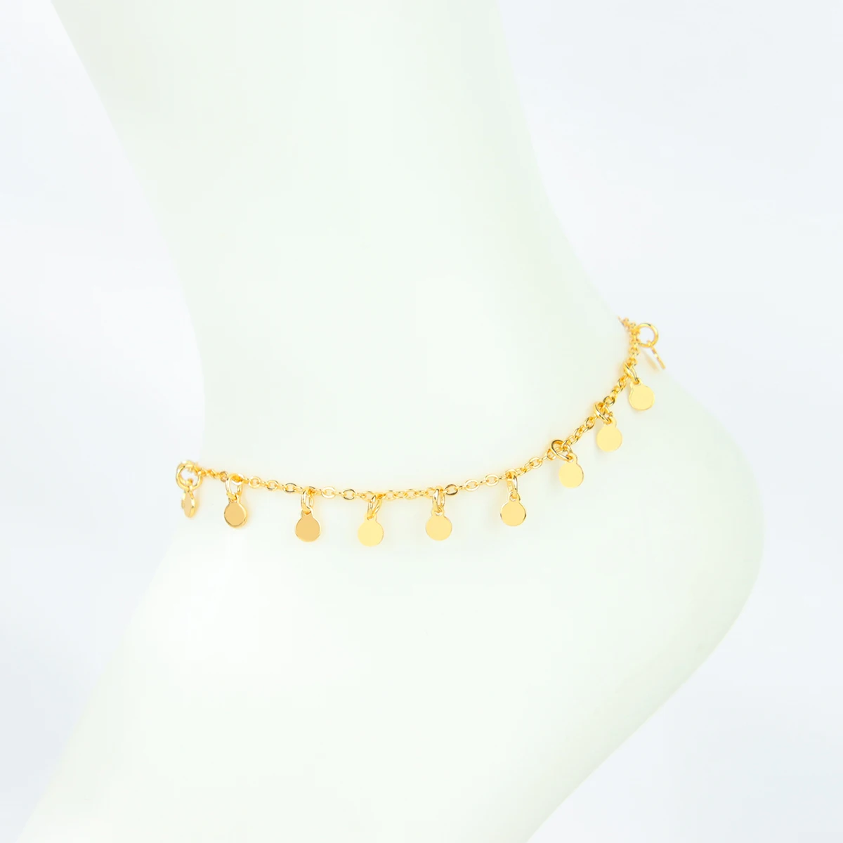 Dubai Muslim Gold Farbe Fußkettchen Ketten 21k Gold Überzogene Türkische Vintage Münzen Füße Knöchel Armband Arabisch Frauen Party schmuck – Detail 9