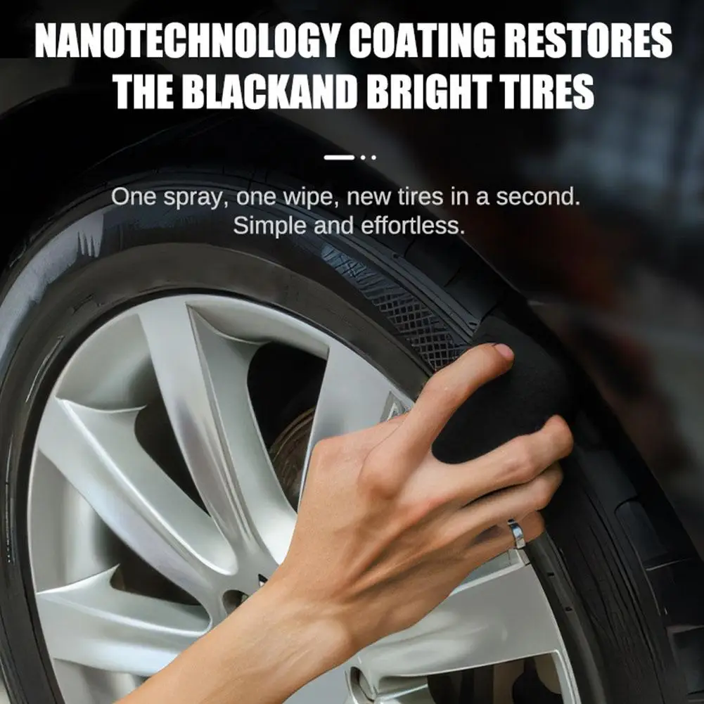 300g Car Tire Gloss Wax Tire Polishing Cleaner Paste For Added Black Brightening Polishing Maintenance Supplies