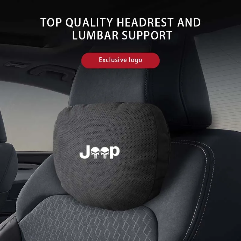 

Car Seat Headrest Neck Pillow Memory Pad Protective Cover Suitable For Jeep Renegade Wrangler JK JL Grand Cherokee Accessories