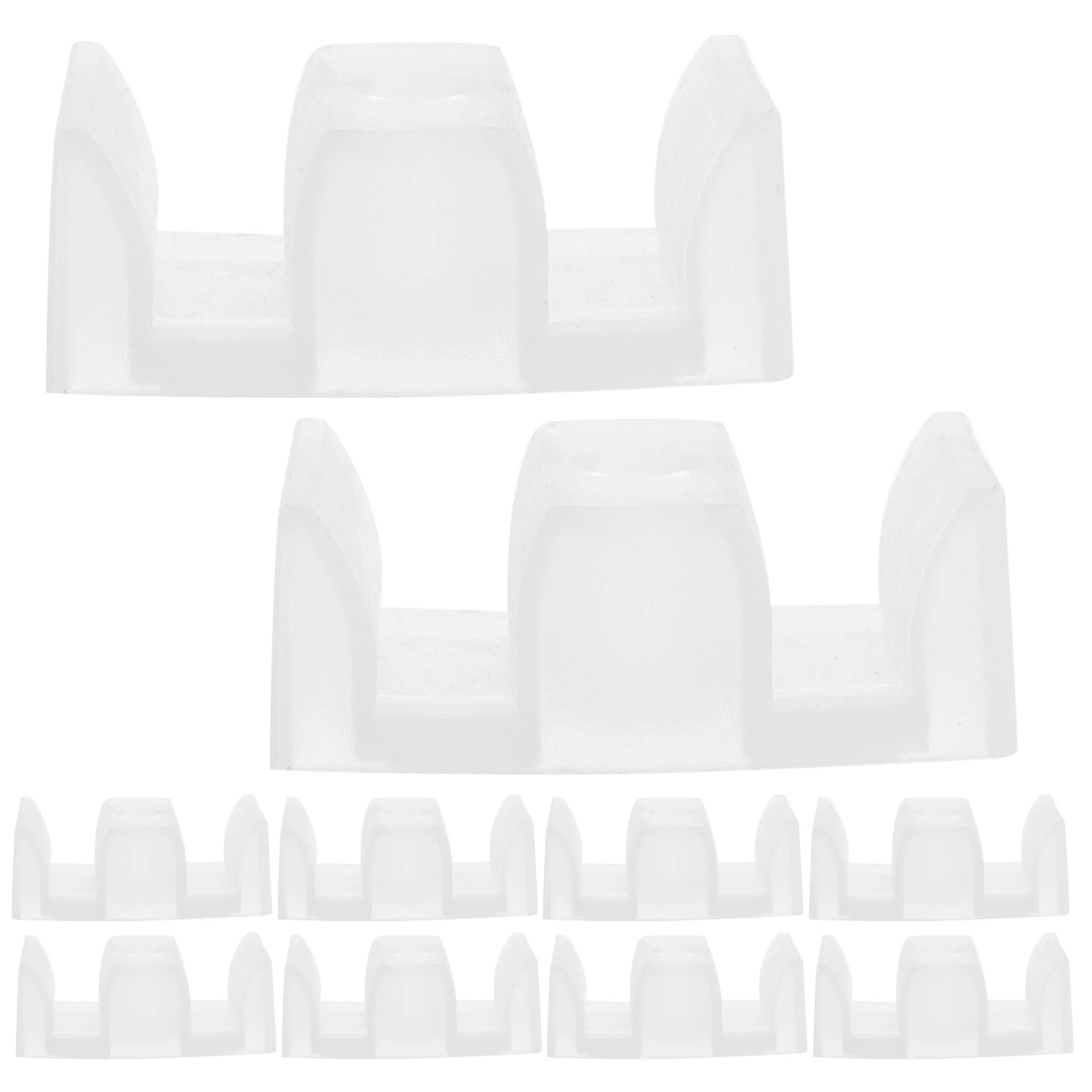 

10 Pcs Bathroom Door Pulley Positioning Bumper Shower Blocks Sliding Bottom Guide Glass Replacement Parts Bumpers