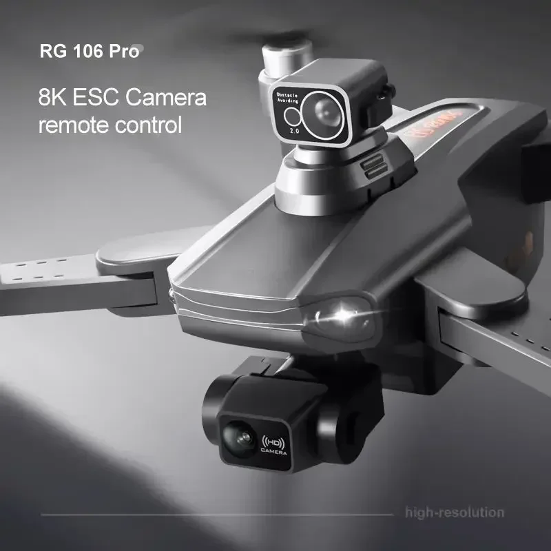 Nuovo RG106 fpv drone GPS Drone 8k Professionale Doppia Fotocamera Pieghevole Fotografia Aerea Aereo A Quattro Assi Giocattolo Regalo drone - immagine 4
