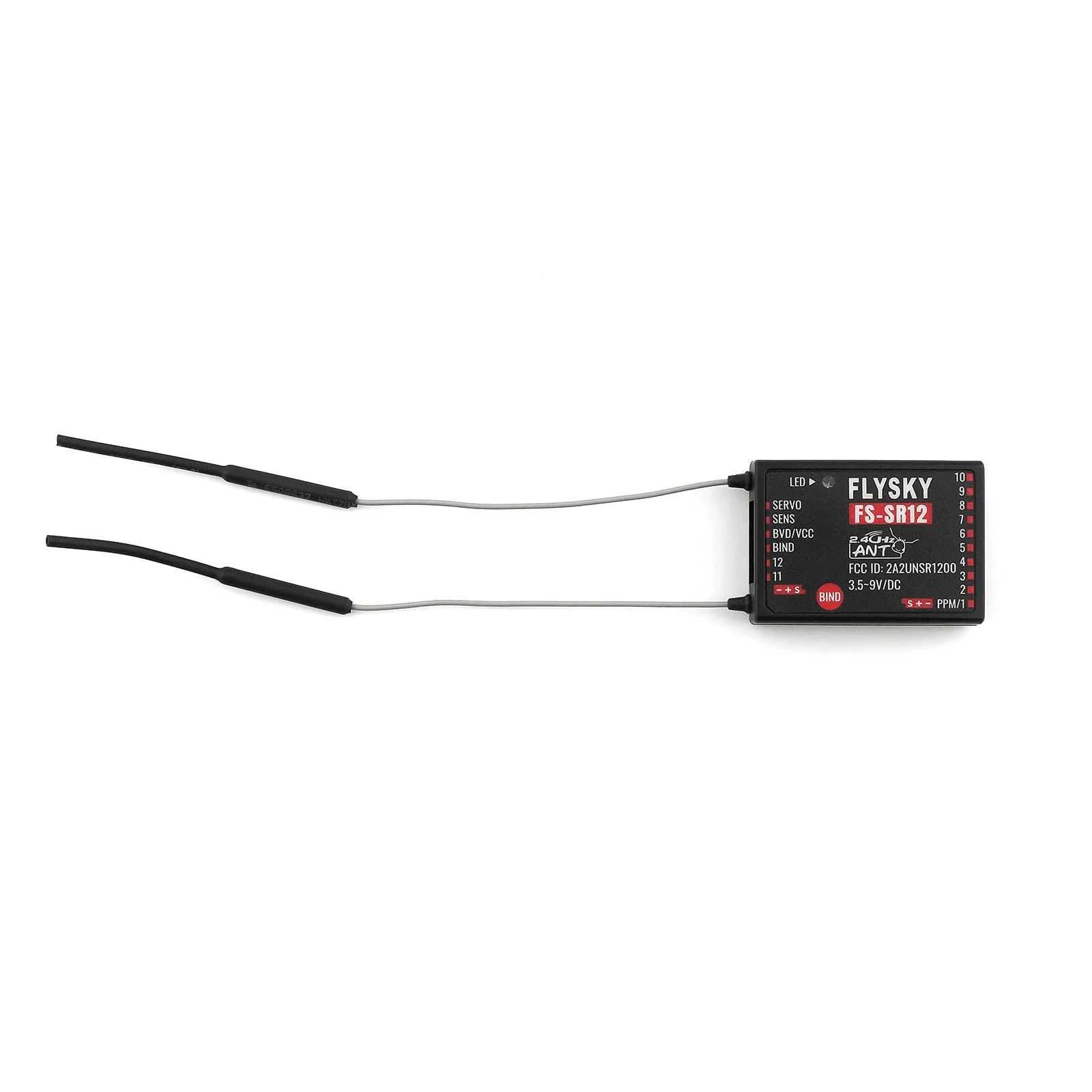 Récepteur FS-SR12 12 canaux PWM ANT 2.4GHz pour drone FPV