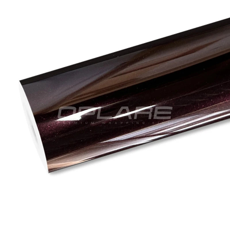 

Highest quality PET Tourmalie Red vinyl wrap film roll vinyl metallic gloss film ( PET liner) for car wrapping quality Warranty