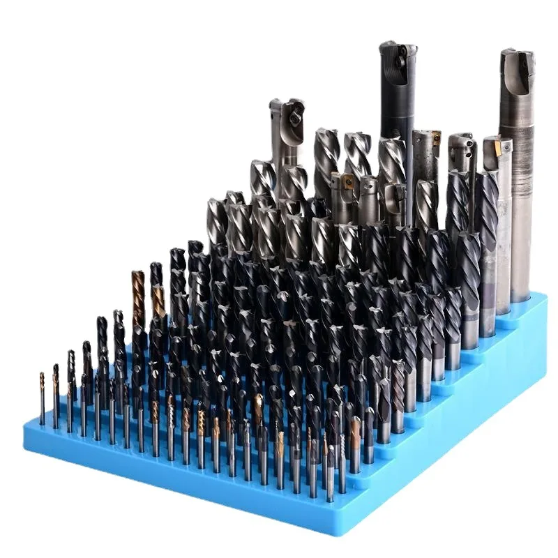 1pc 187 Grid Milling Cutter Drill Bit Storage Box CNC Tool Organizer Plastic Placer Reamer Barrel Frame Tool Accessories Box