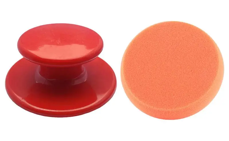 

Car Wash Wax Polish Pad Automotive Foam Applicator Pads With Handle Adhesive Design Vehicles Polishing waxing sponge