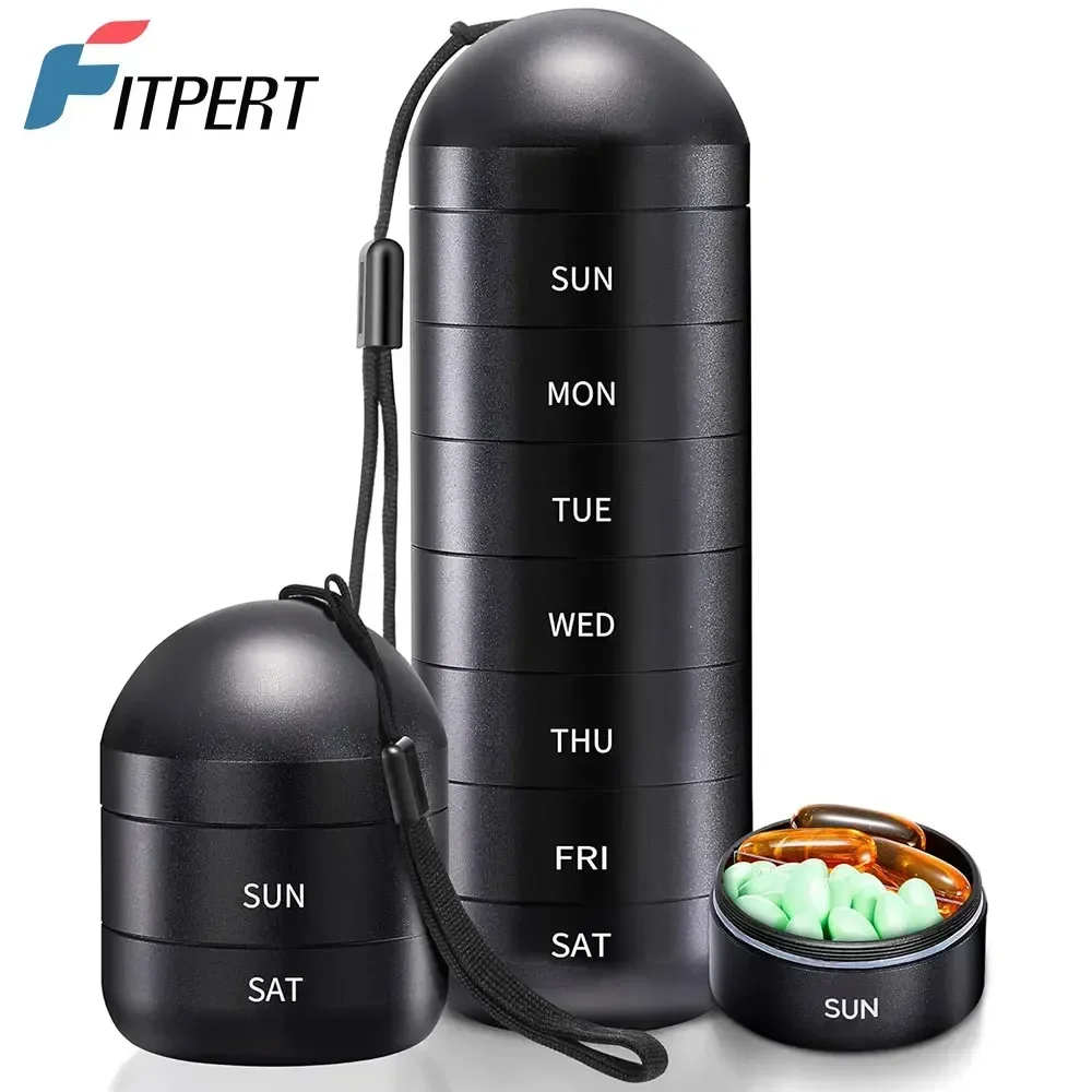 Metal-Moisture-Proof-Weekly-Pill-Organizer-Stackable-Aluminum-Alloy-BPA ...