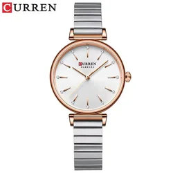 Elegant Women's Quartz Watch - Waterproof Stainless Steel Strap (A)