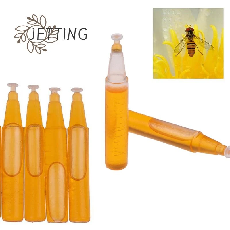 10 Pz/Borsa Fruit Fly Sweet Trap Attractant 2Ml Trap Bait Apicoltura Beehive Tool Killer Swarm Tracking Tool Liquid