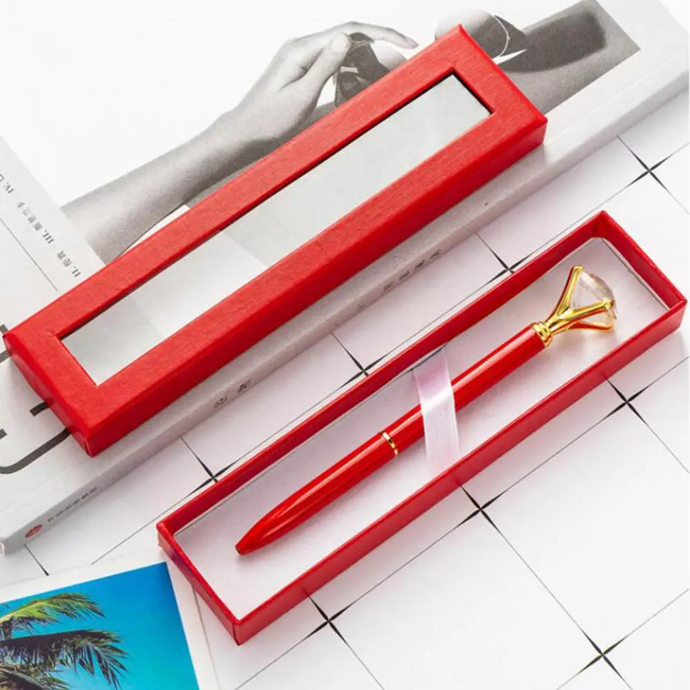 Pencil Case Transparent Window Business Office Paper Gift Pen Box Case Cardboard Pen Box Wrapping Supplies Caixa De L&aacute;pis pencil cases stationery box