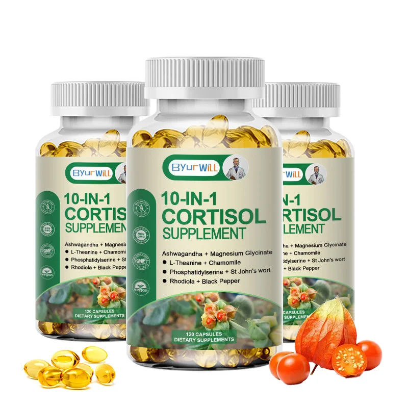 Cortisol Health Stress Relief Balanced Cortisol Response Ashwagandha L-Theanine Cortisol Supplement Ashwagandha Supplement