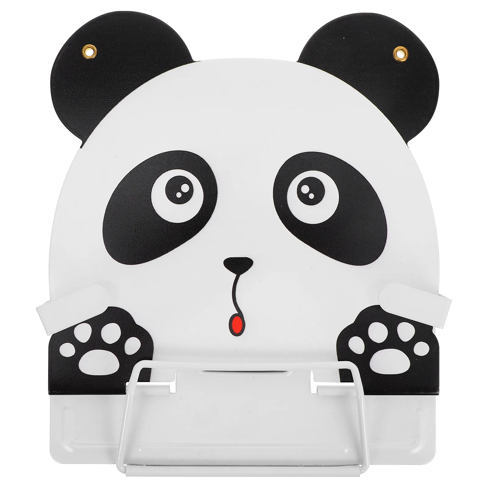 동물 책꽂이 팬더 모양 휴대용 다기능 데스크탑 독서 홀더 연구 노트북 디스플레이용 고정 책꽂이