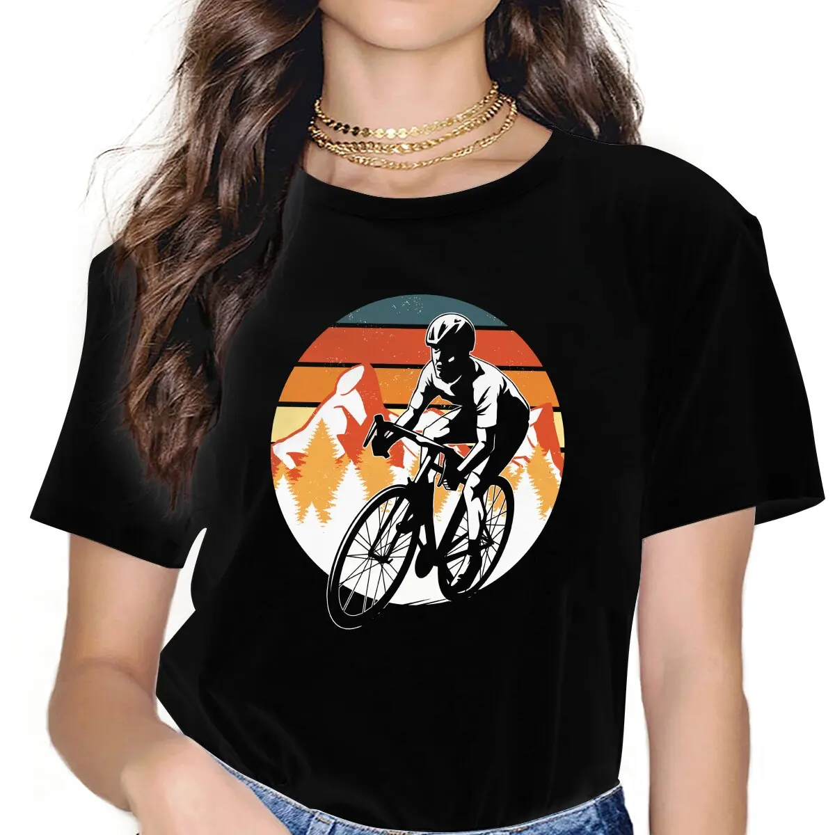 

Sport Mountain Biking Downhill Mountain Bike Tshirt Homme Women's Tees Unisex Polyester Blusas T Shirt For Women