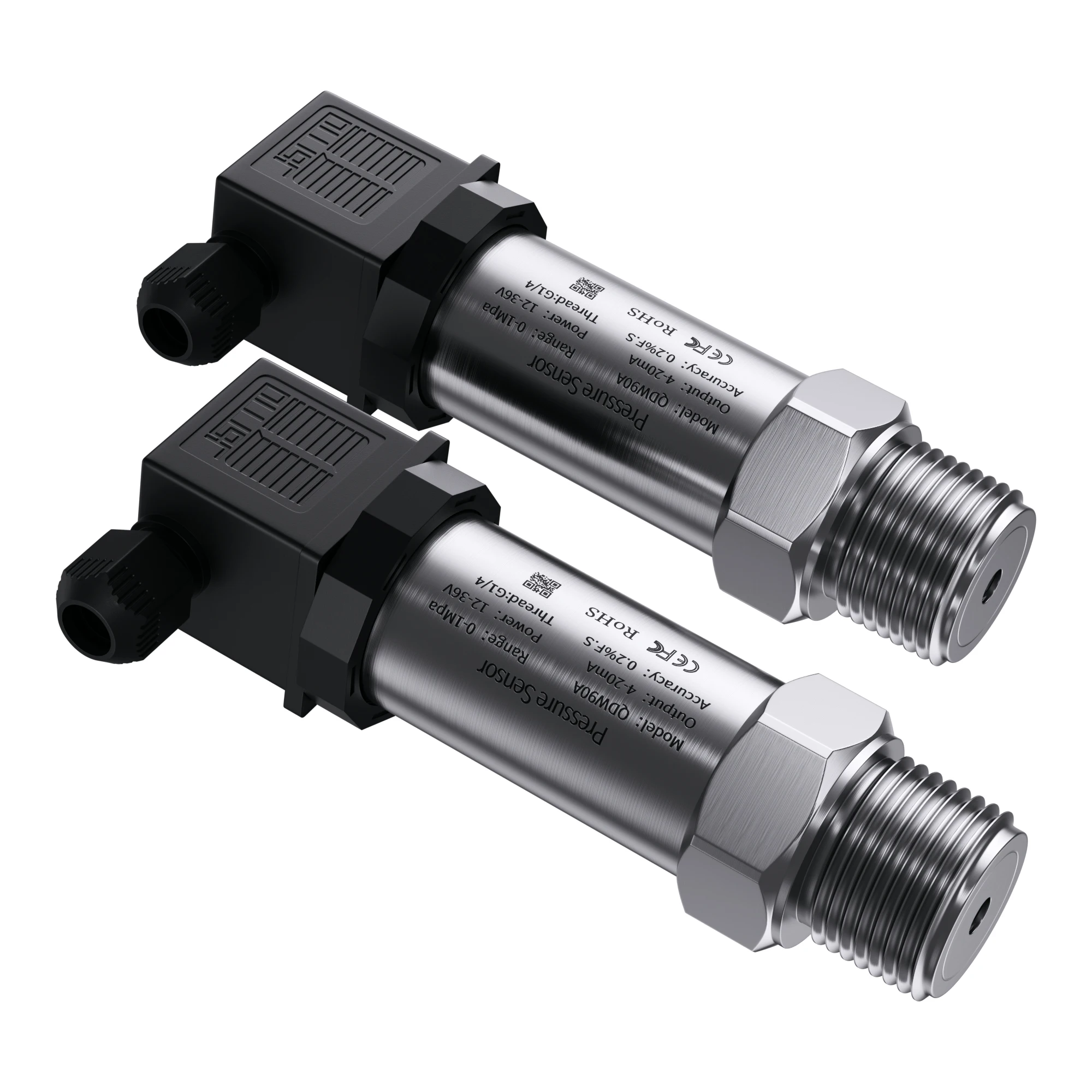 RS485 0-10V 0-5V 4-20mA ความดันเครื่องส่งสัญญาณ 0-400bar 0-600bar เซ็นเซอร์ความดัน Transducer NPT1/4 Air เครื่องส่งสัญญาณความดันน้ํา 1