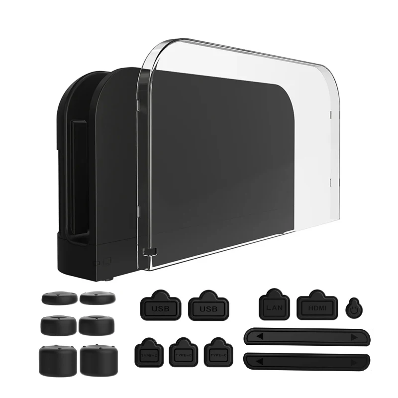 Switch 2 Dock Protective and Anti-Scratch Cover - Game Console Dust Protector Accessory