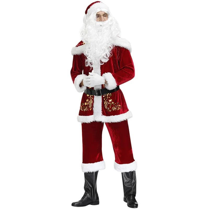

Adult Christmas Costume Santa Princess Cosplay Outfit for Men Women Party Role-playing
