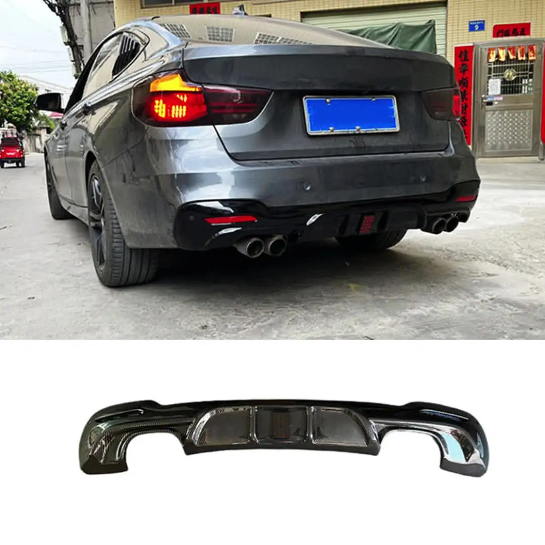 BMW F30 F31 3シリーズ Mスポーツ用 パフォーマンスタイプ カーボン リアディフューザー 左右4本出し リアアンダースポイラー  リアバンパーリップ 綾織 人気商品 : STREAM TECH - 通販 - Yahoo!ショッピング 車用リアバンパーディフューザー リップスポイラー リアスプリッター ガード シャーシディフレクター と互換性がある BMW 3シリー