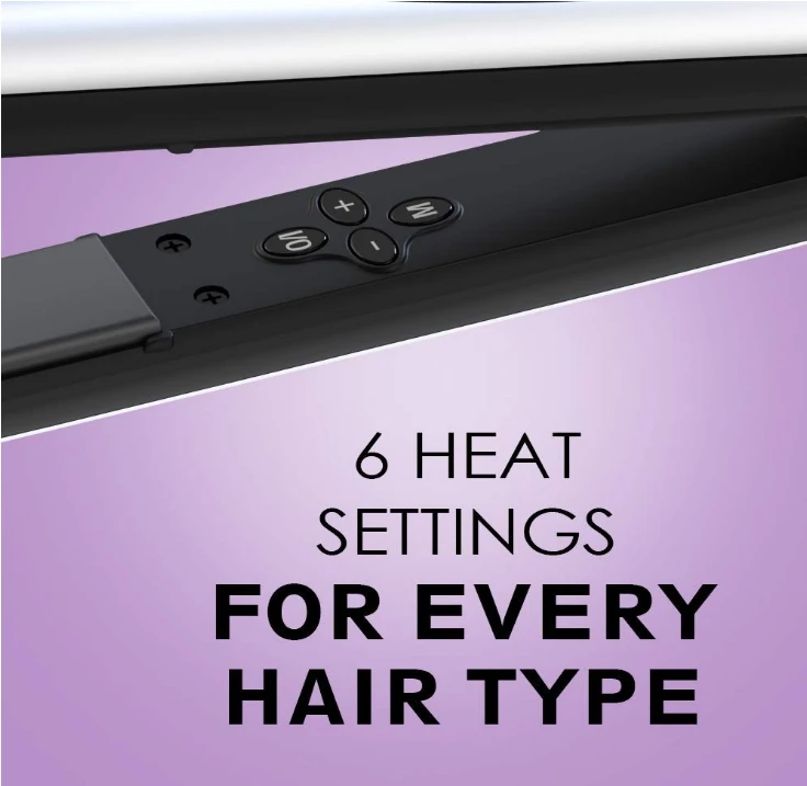 Hair Iron 1 inch ionic Ceramic Hair Straightener Professional iron with LED digital and temperature control 3