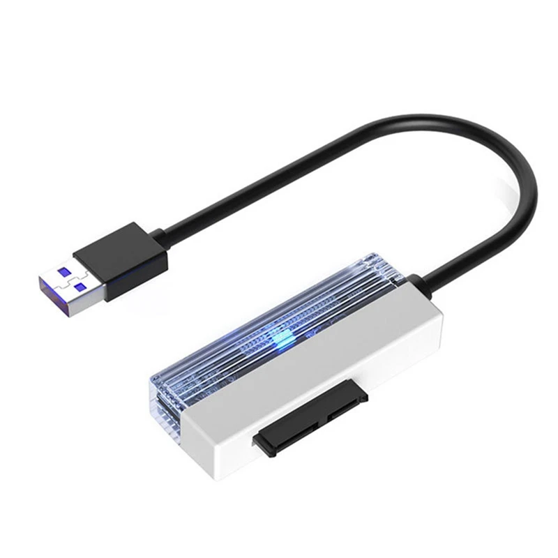 SATA to USB 2.0 어댑터 케이블, SATA to USB 2.0 어댑터, 노트북 CD-ROM DVD-ROM, ODD 어댑터 변환기, USB2.0 에서 6P + 7P