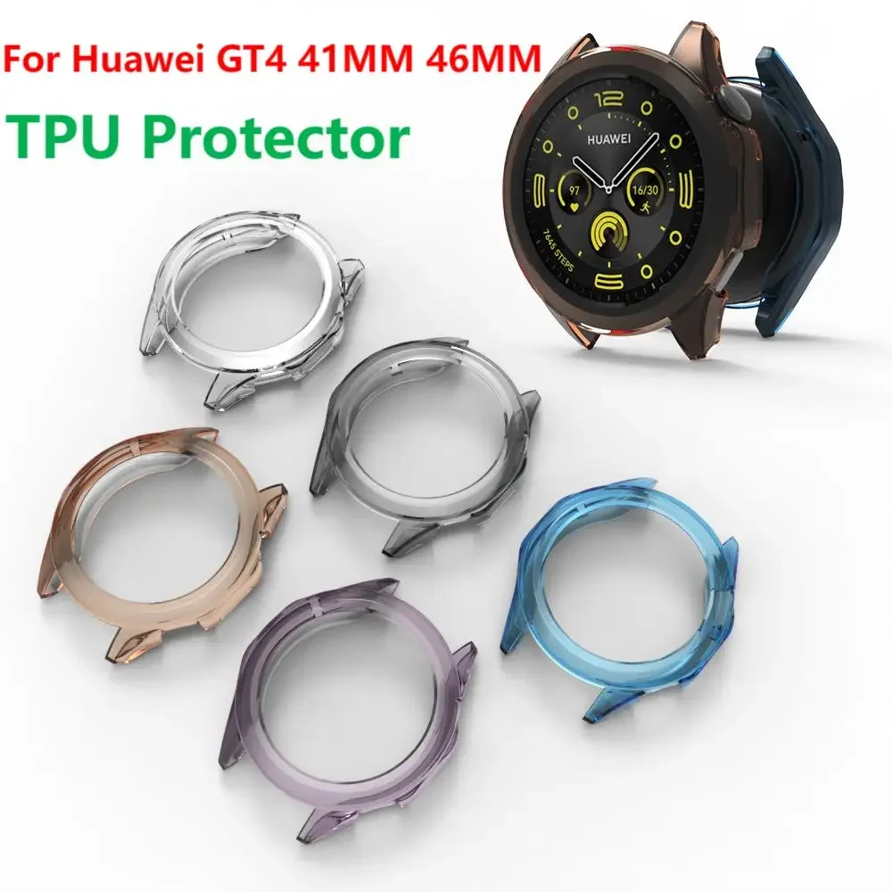 Transparent TPU Protective Case for Smartwatch - Bumper Shell Accessory