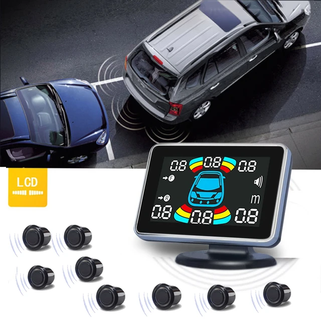 Carro Parktronic Invertendo LCD Monitor Radar, Detector Automático