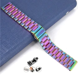 Enhanced Stainless Steel Metal Watch Band - 22mm/20mm Adjustable Strap for 22mm (Color-Tool)
