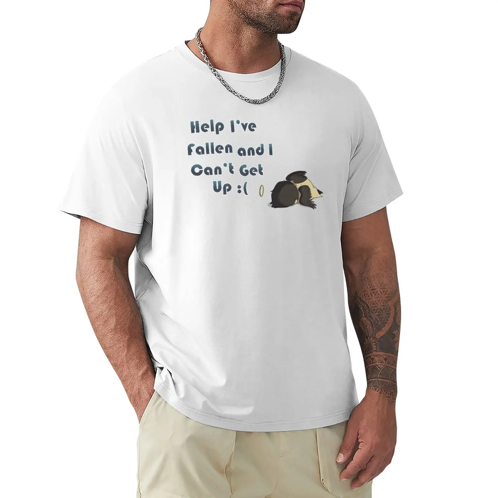 

Fallen Cas T-Shirt for a boy vintage cute clothes Men's t shirts