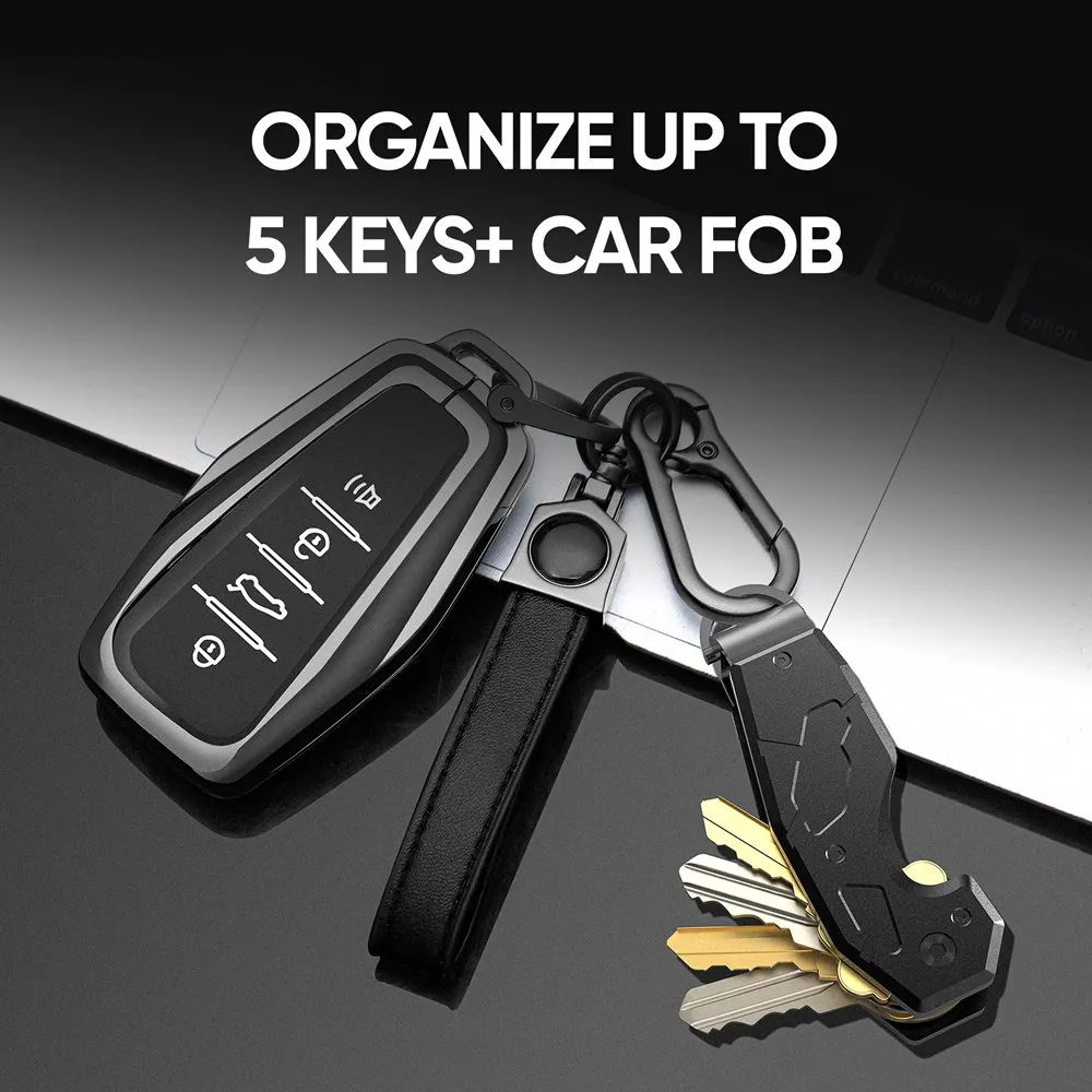 Compact Key Organizer Keychain Holds 1-6 Keys Minimalist For Men and Women key organizer key holder
