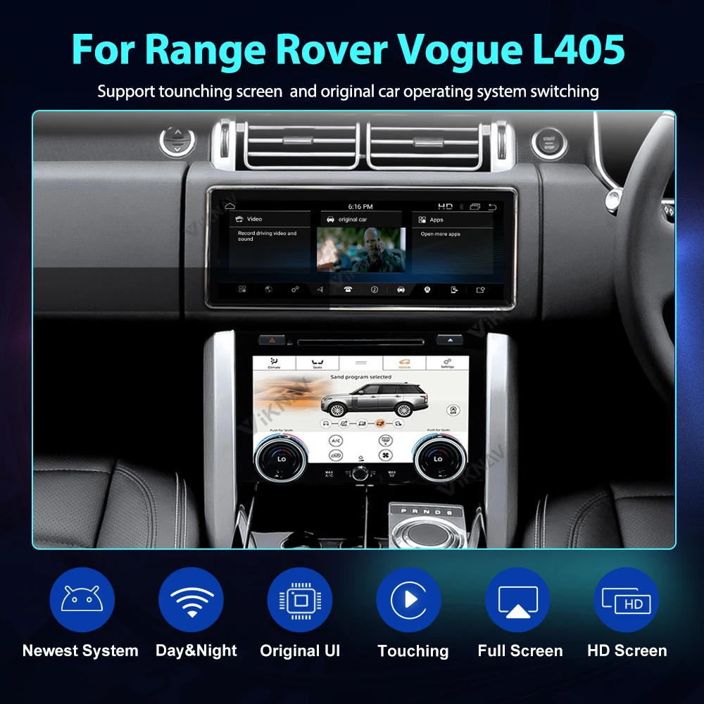 

LCD Climate AC Panel For Range Rover Vogue L405 2013-2017 Original DVD CD Function Climate Seating Control ALL Terrain Display