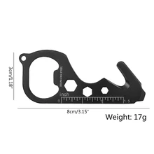 

Durable Keychain Multi-tools for Camping Bicycling Hiking Gift for Campers Bicyclers Handymen Screwdrivers Wrench