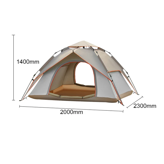 Portable Outdoor Self-driving Tent Automatic Quick-opening Tent Rainproof for Travel Camping Fishing Hiking Sunshine Shelter 2