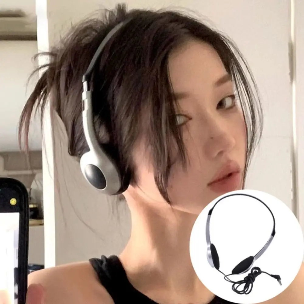 Cuffie Cablate Over-Ear Stile Retr&ograve; Con Jack 3.5mm Per Mp3 E Musica - Sensazioni Anni '90