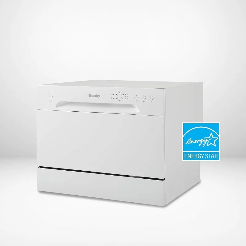 Danby DDW621WDB Countertop Dishwasher with 6 Place Settings, 6 Wash Cycles and Silverware Basket, Energy Star-Rated 4