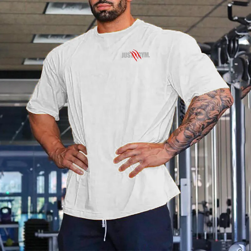 T shirt Men Gym Bodybuilding Fitness 
