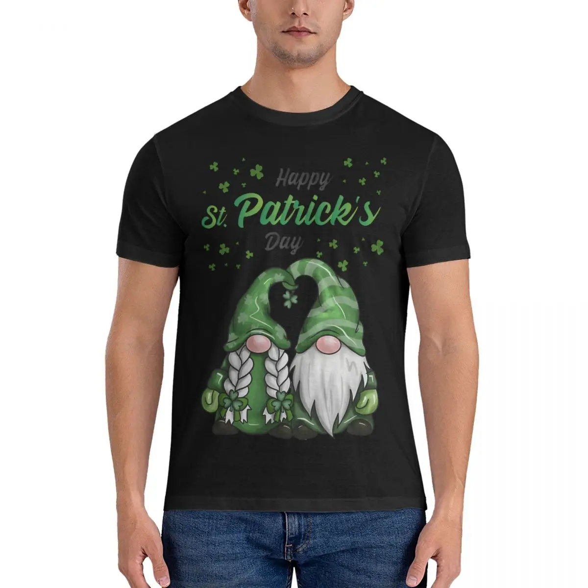 Мужская Винтажная футболка с коротким рукавом, круглым вырезом и принтом