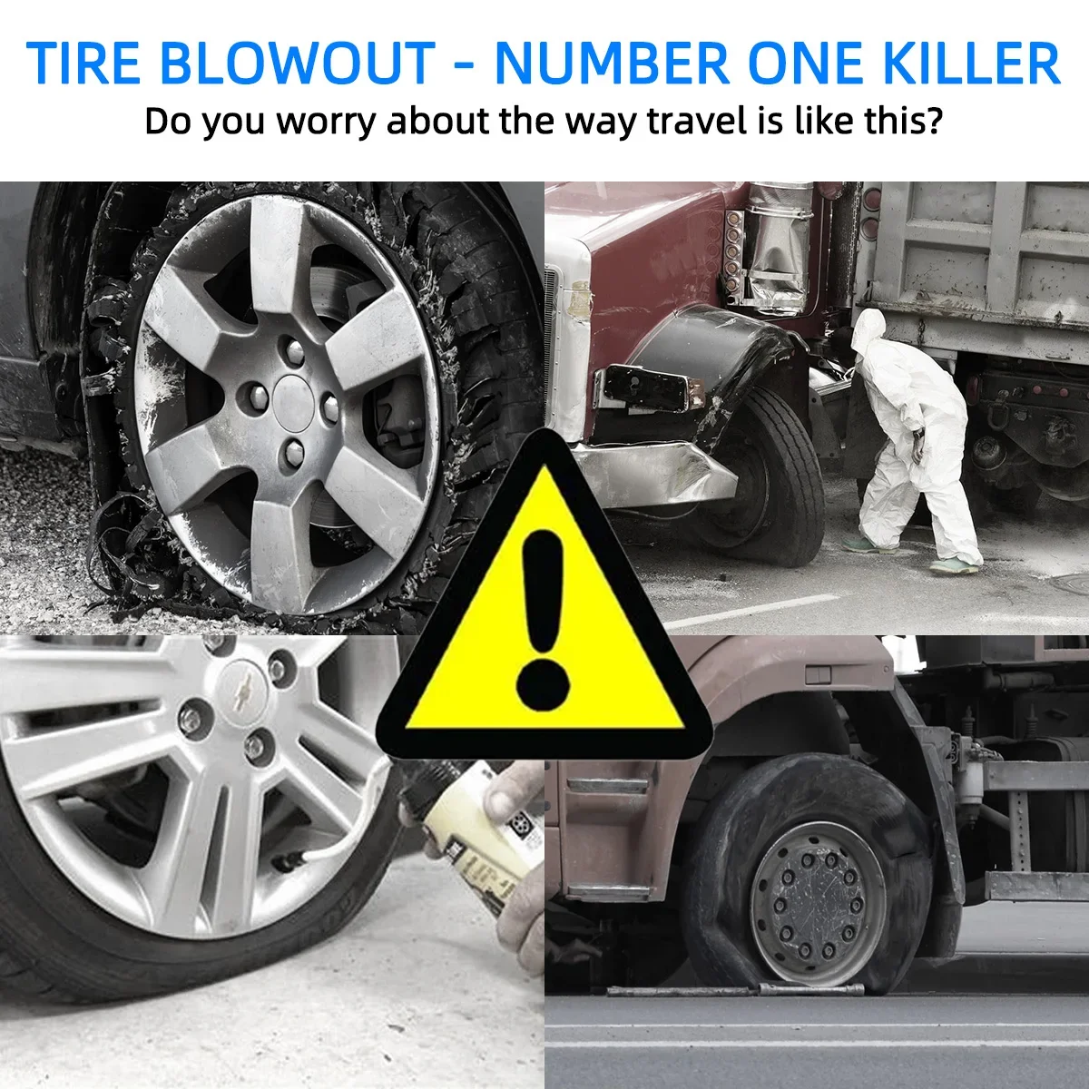 Car Tire Pressure Monitor Car Tire Pressure Sensor TPMS 6 Sensors