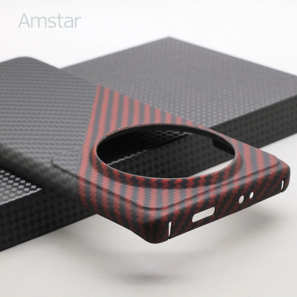 Amstar Real Carbon Fiber Protective Case for Xiaomi 12S Ultra Premium Aramid Fiber Ultra-thin Anti-drop Mi 12S Ultra Cases Cover 