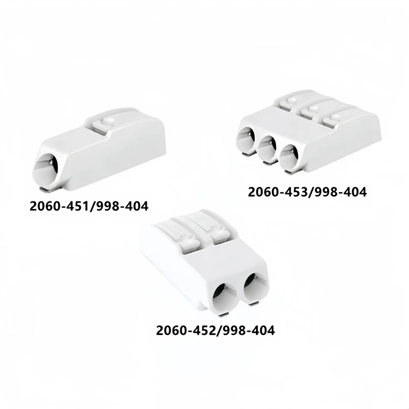 10pcs SMD Terminal Block 2060-451 2060-452 2060-453 998-404 1P/2P/3P Original WAGO LED lighting patch specific connector