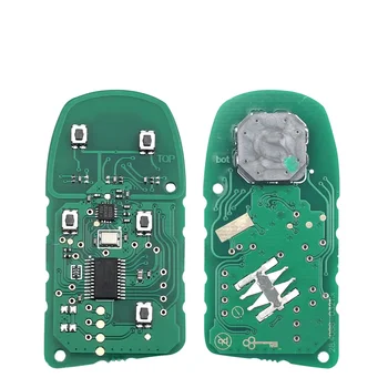 Cover Chiave telecomando per Chrysler JEEP ID46 PCF7953 di Grand Cherokee M3N-40821302/. - Portachiavi a distanza dell automobile di KEYYOU 5 bottoni per il Chip ID46 PCF7953 di