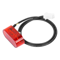 Rear Fender Tail Light for Electric Scooters - Durable ABS Lamp with Warning Light (Red)