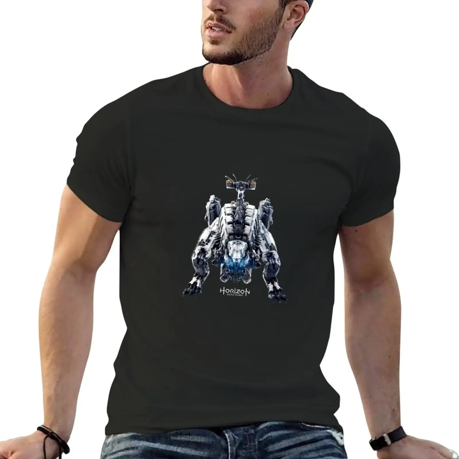 

Horizon Zero Dawn Dino Machine T-Shirt oversizeds vintage sweat shirts, men