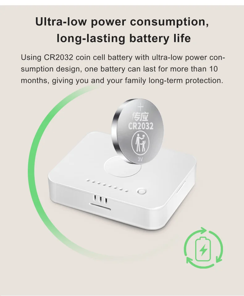 Ewelink Zigbee3.0 Temperature & Humidity Sensor Real-Time Monitoring Accurate In