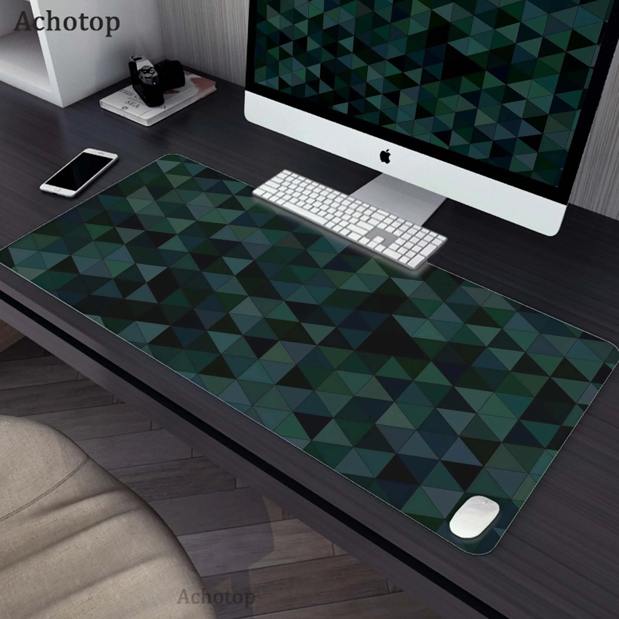 

Gaming Mousepad Plaid And Honeycomb Patterns Mouse Pad Mousemat Non-slip Rubber Pads Big Desk Mat Keyboard Pads Gamer Desk Mat